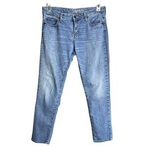 Gap Girlfriend Jeans Slim Tapered Mid Rise Basic Soft Grunge Basic Womens 6/28R